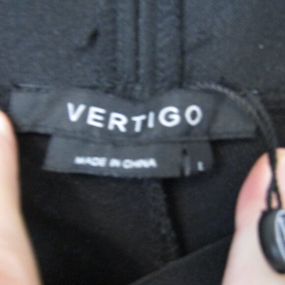VERTIGO Black Yoga Type Pants--NWT's--Size Large-LONG - Picture 2 of 4